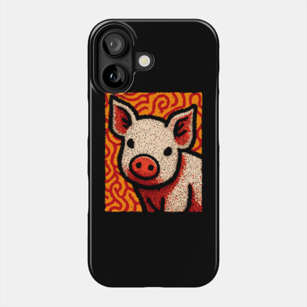 The Swine | An Abstract Expressionist Graphic Phone Case by TuncGK