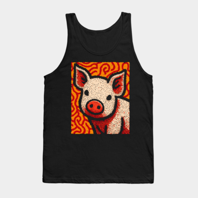 The Swine | An Abstract Expressionist Graphic Tank Top by TuncGK