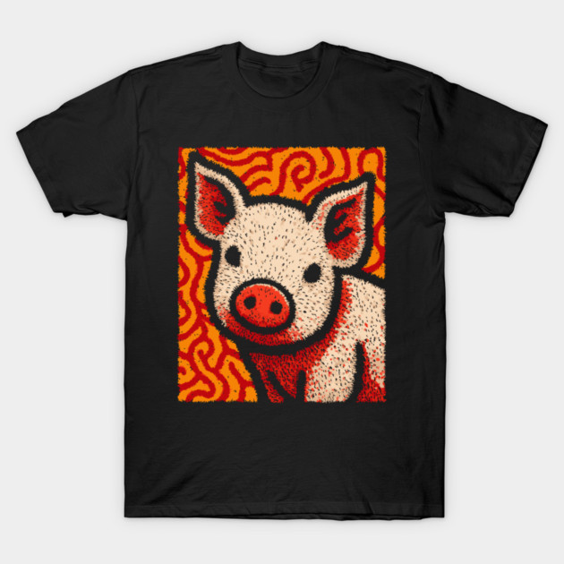 The Swine | An Abstract Expressionist Graphic T-Shirt by TuncGK