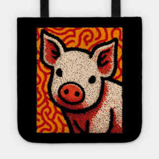 The Swine | An Abstract Expressionist Graphic Tote