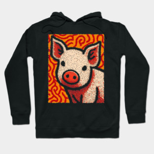 The Swine | An Abstract Expressionist Graphic Hoodie
