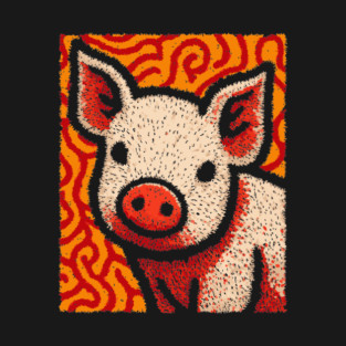 The Swine | An Abstract Expressionist Graphic T-Shirt