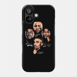 Saquon Barkley, Jalen Hurts, A. J. Brown & DeVonta Smith Records Phone Case