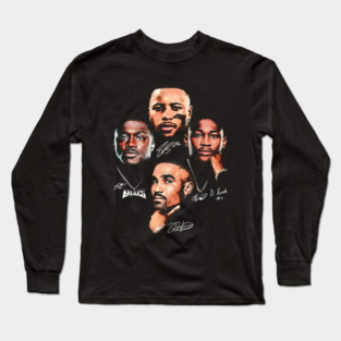 Saquon Barkley, Jalen Hurts, A. J. Brown & DeVonta Smith Records Long Sleeve T-Shirt