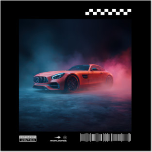 Mercedes-benz amg GT car2 Posters and Art