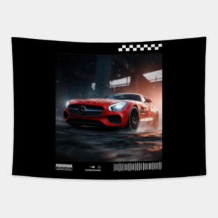 Mercedes-benz amg GT car Tapestry