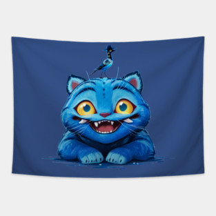 kpop Derpy Tiger and Sussie the bird Tapestry