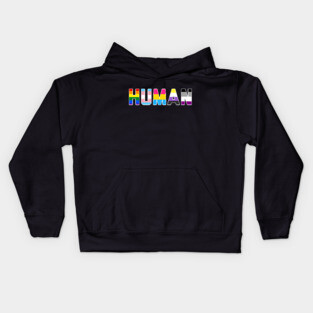 We're Just Human Kids Hoodie