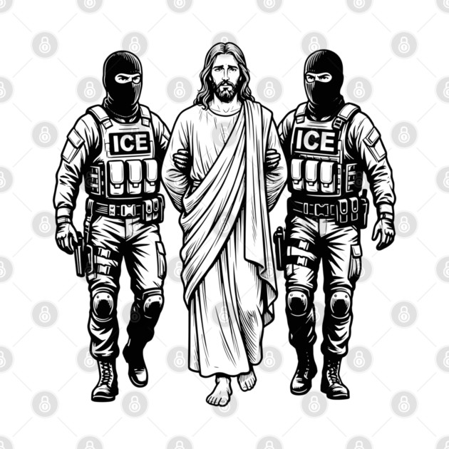 Jesus Arrested By ICE-Anti ICE Minneapolis Protest - Anti Ice - Tank ...