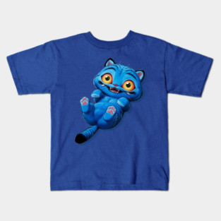Kpop Demon hunters Derpy tiger playing Kids T-Shirt