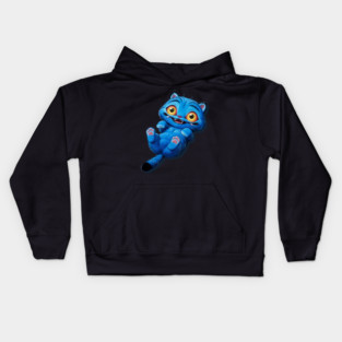 Kpop Demon hunters Derpy tiger playing Kids Hoodie