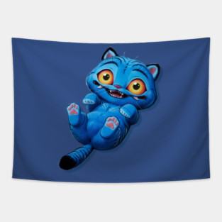 Kpop Demon hunters Derpy tiger playing Tapestry