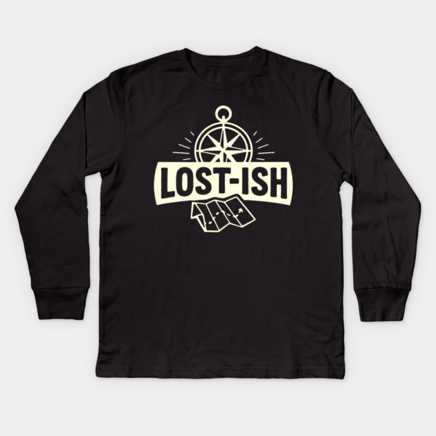 Lost-ish Kids Long Sleeve T-Shirt by DIGITAL MERCH CREATIONS