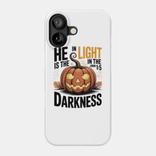 Tees Halloween Novelty Women Men Cotton Oversized Christian Pumpkin Light Washed Phone Case