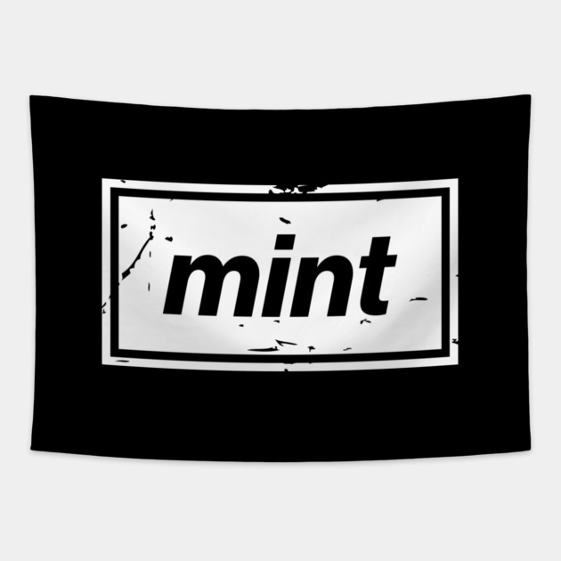 Mint – White Manchester Manc Slang Oasis Style Britpop Tapestry by Butter Creative