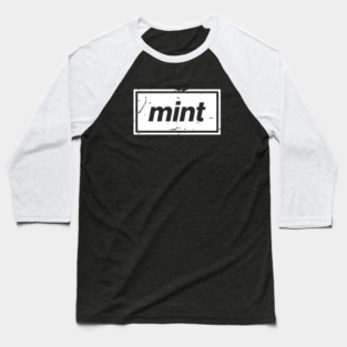 Mint – White Manchester Manc Slang Oasis Style Britpop Baseball T-Shirt