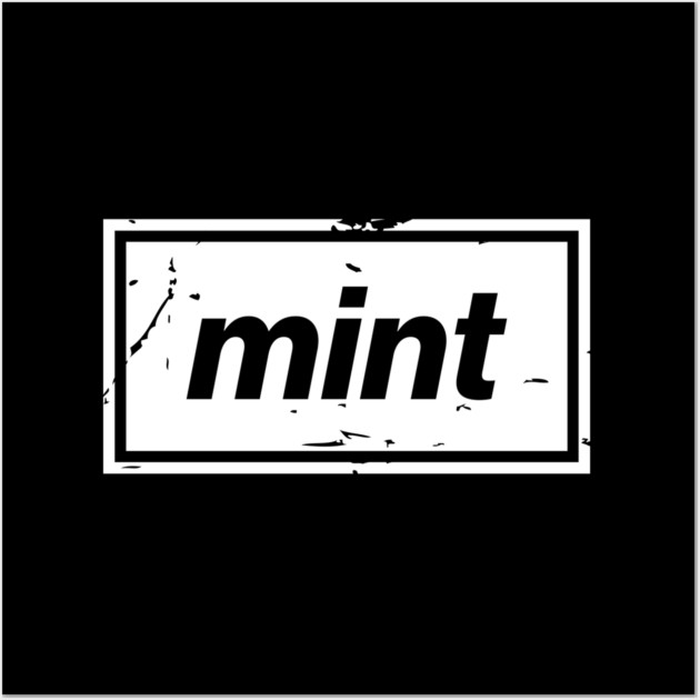 Mint – White Manchester Manc Slang Oasis Style Britpop Wall Art by Butter Creative