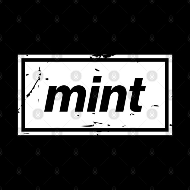 Mint – White Manchester Manc Slang Oasis Style Britpop by Butter Creative