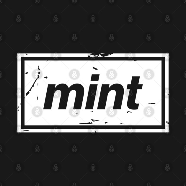 Mint – White Manchester Manc Slang Oasis Style Britpop by Butter Creative