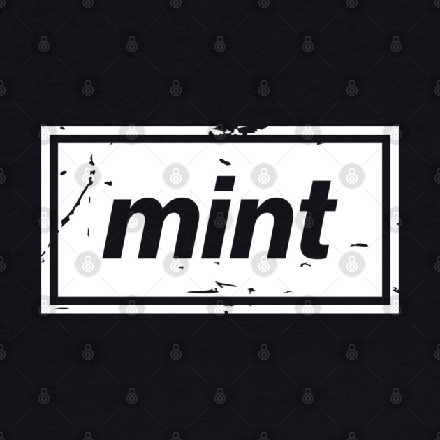 Mint – White Manchester Manc Slang Oasis Style Britpop by Butter Creative