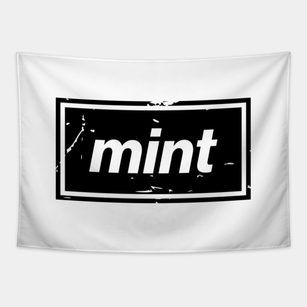Mint – Black Manchester Manc Slang Oasis Style Britpop Tapestry by Butter Creative
