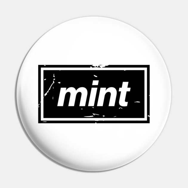 Mint – Black Manchester Manc Slang Oasis Style Britpop Pin by Butter Creative