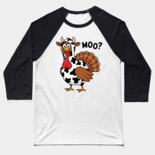 Turkey-Moo Baseball T-Shirt