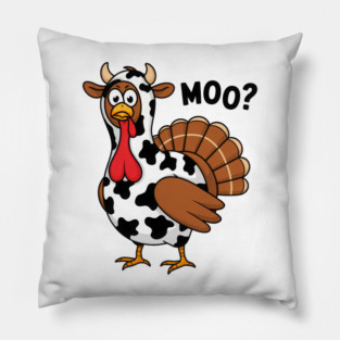 Turkey-Moo Pillow