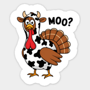 Turkey-Moo Sticker