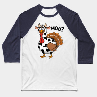 Turkey-Moo Baseball T-Shirt