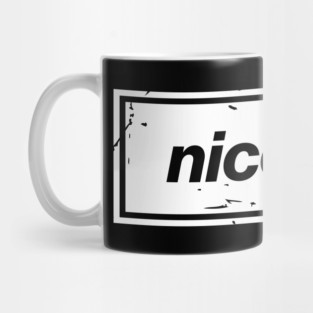 Nice One – Black Manchester Manc Slang Oasis Style Britpop Mug