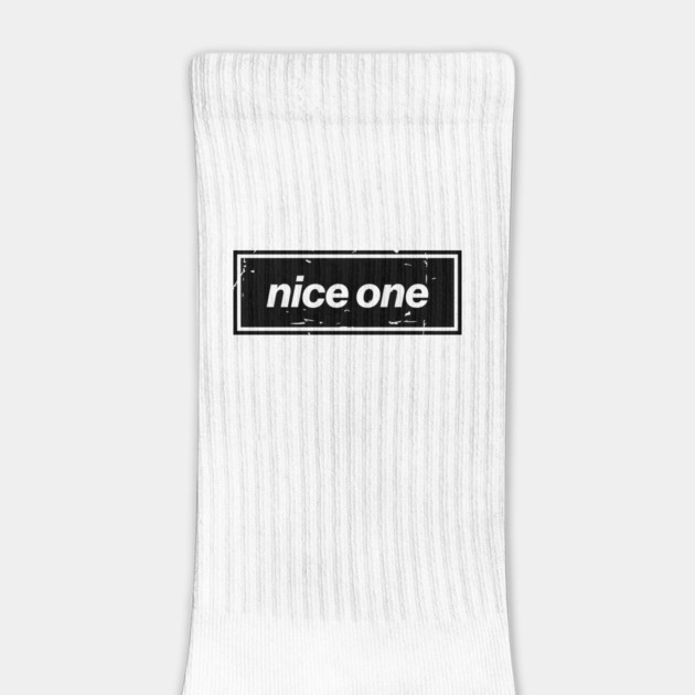 Nice One – Black Manchester Manc Slang Oasis Style Britpop by Butter Creative