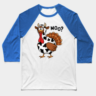 Turkey-Moo Baseball T-Shirt