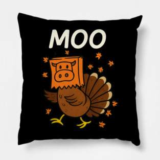 Turkey-Moo Pillow