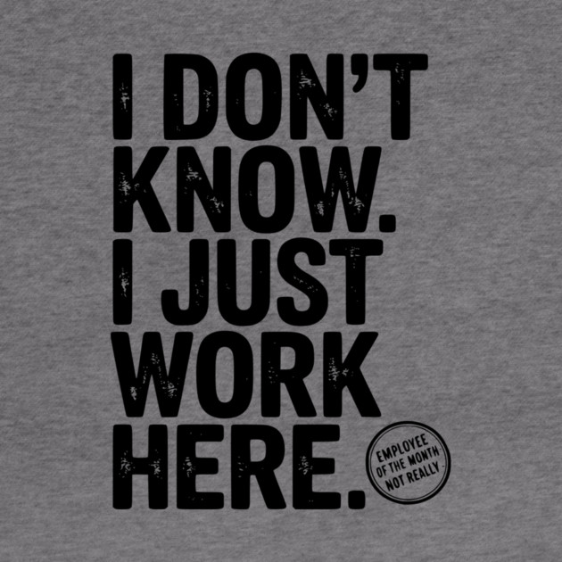 I Don’t Know I Just Work Here by Frank Ring