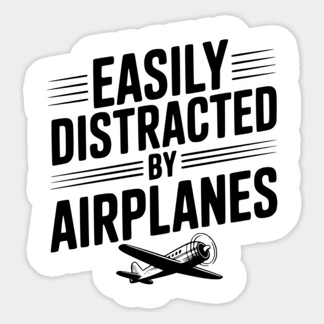 Easily Distracted by Airplanes Magnet by Frank Ring