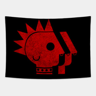 PBS Punk Logo only Tapestry