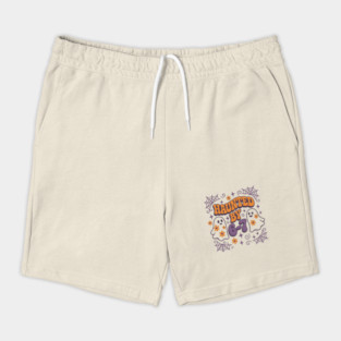 Haunted by 6–7 Distressed Ghost Math Halloween Graphic Shorts