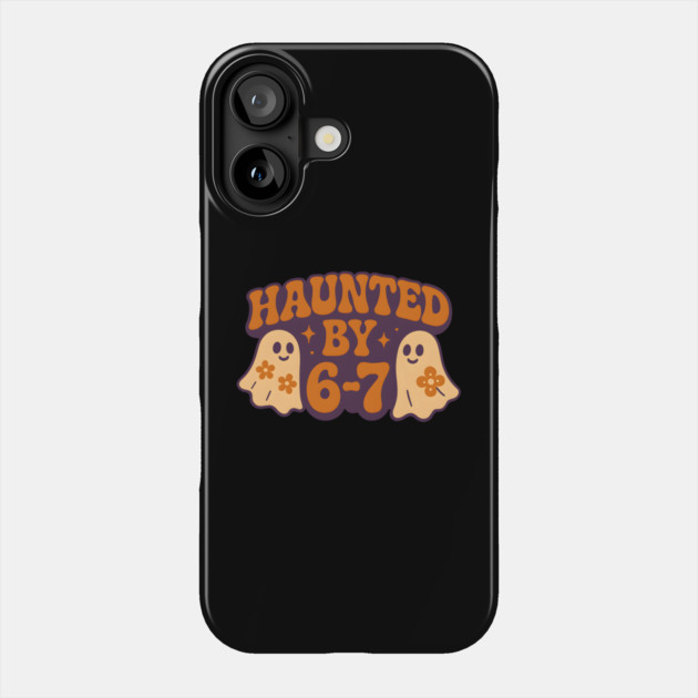 Haunted by 6–7 Math Ghosts Funny Halloween Graphic Phone Case by MakerMind8.2