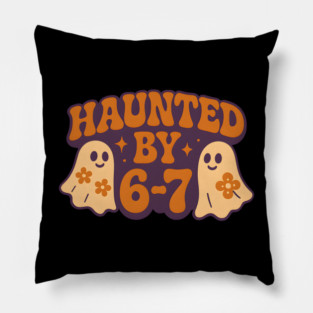 Haunted by 6–7 Math Ghosts Funny Halloween Graphic Pillow