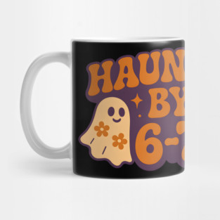 Haunted by 6–7 Math Ghosts Funny Halloween Graphic Mug