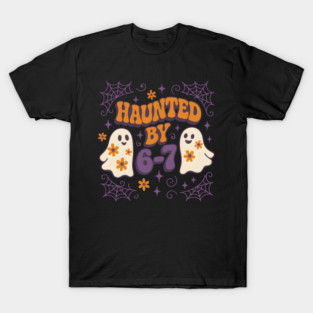 Haunted by 6–7 Funny Ghost Math Halloween Graphic T-Shirt