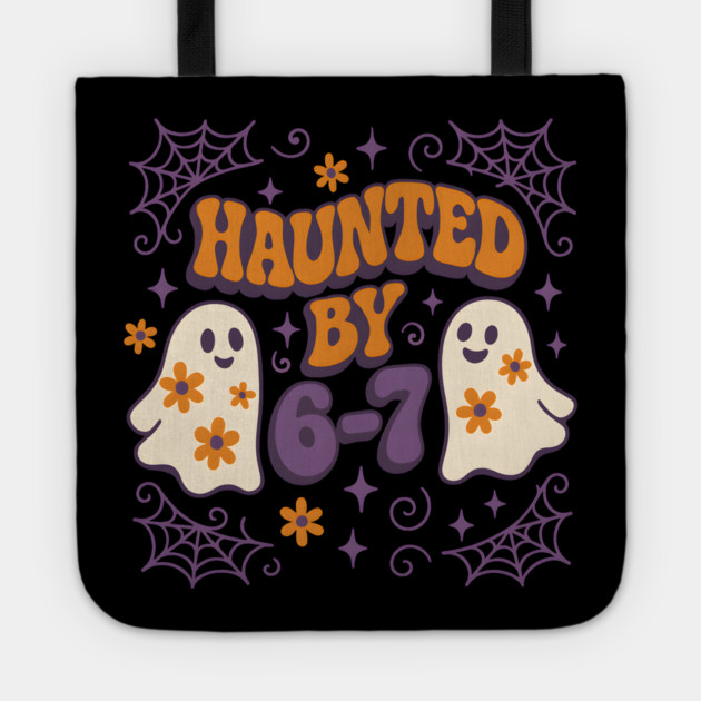 Haunted by 6–7 Funny Ghost Math Halloween Graphic Tote by MakerMind8.2