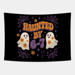 Haunted by 6–7 Funny Ghost Math Halloween Graphic Tapestry
