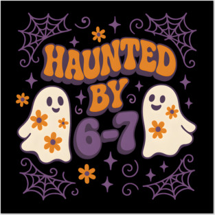 Haunted by 6–7 Funny Ghost Math Halloween Graphic Posters and Art