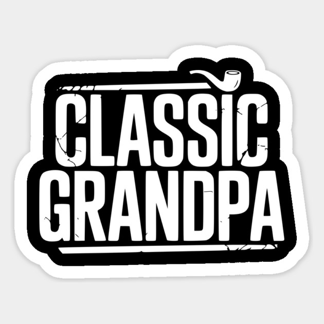 Classic Grandpa Sticker by Frank Ring