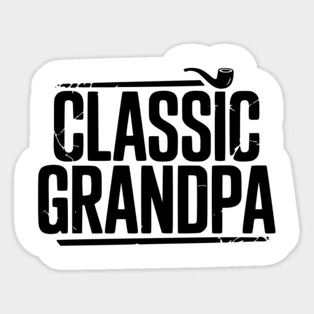Classic Grandpa Sticker by Frank Ring