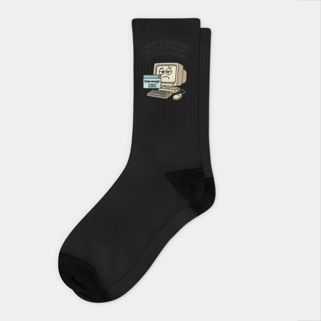 Funny Computer quote Socks by Marketing's Store
