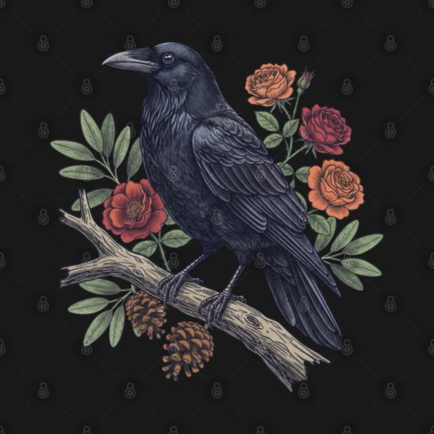 Mysterious Raven Nature Gothic Aesthetic by BirdsnStuff