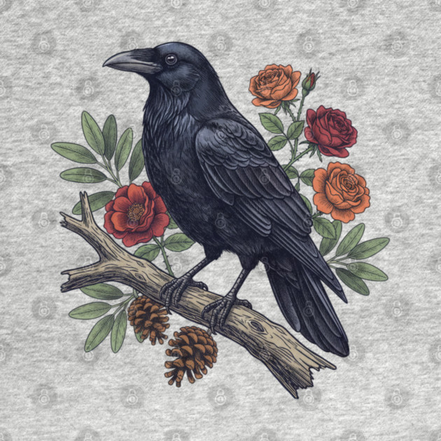 Mysterious Raven Nature Gothic Aesthetic by BirdsnStuff